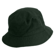 Bigfoot Carrying Fish Design Embroidered Unisex Multipurpose Crushable Cotton Twill Bucket Hat - Dark Green M