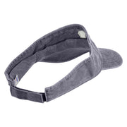Bigfoot Tracks Icon Embroidered Washed Pigment Dyed Cotton Twill Visor - Grey OSFM