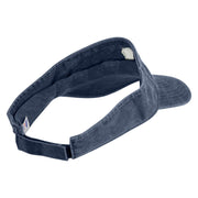Bigfoot Tracks Icon Embroidered Washed Pigment Dyed Cotton Twill Visor - Navy OSFM