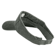 Bigfoot Tracks Icon Embroidered Washed Pigment Dyed Cotton Twill Visor - Olive OSFM