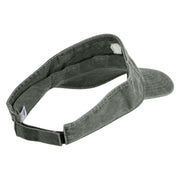 Bigfoot Tracks Icon Embroidered Washed Pigment Dyed Cotton Twill Visor - Olive OSFM