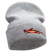 Grand Prix Racer Embroidered 12 Inch Long Knitted Beanie