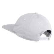 Yosemite National Park Fishing Bigfoot Embroidered 5 Panel Cotton High Profile Flat Bill Unstructured Cap - White OSFM