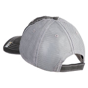 U.S. Army 256th Infantry Brigade Combat Team Embroidered Low Profile Special Cotton Mesh Cap - Black OSFM