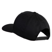 Sasquatch Sign Embroidered Solid Cotton Twill Pro Style Cap - Black OSFM