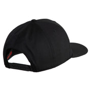 Sasquatch Sign Embroidered Solid Cotton Twill Pro Style Cap - Black OSFM