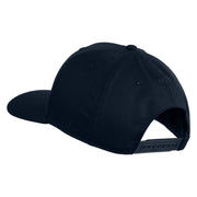 Sasquatch Sign Embroidered Solid Cotton Twill Pro Style Cap - Navy OSFM