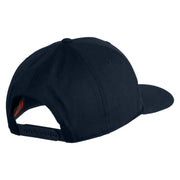 Sasquatch Sign Embroidered Solid Cotton Twill Pro Style Cap - Navy OSFM