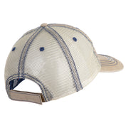 U.S. Army 442nd Infantry Regiment Embroidered Low Profile Special Cotton Mesh Cap - Khaki OSFM