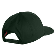 Sasquatch Sign Embroidered Solid Cotton Twill Pro Style Cap - Dark Green OSFM