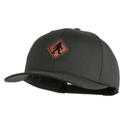 Sasquatch Sign Embroidered Solid Cotton Twill Pro Style Cap - Charcoal OSFM