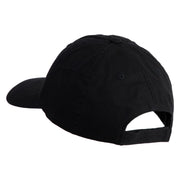 Jackalope Head Embroidered Low Profile Dyed Cotton Twill Cap - Black OSFM