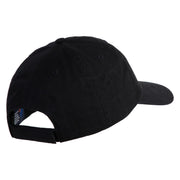 Jackalope Head Embroidered Low Profile Dyed Cotton Twill Cap - Black OSFM