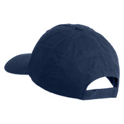 Jackalope Head Embroidered Low Profile Dyed Cotton Twill Cap - Navy OSFM