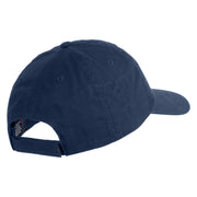 Jackalope Head Embroidered Low Profile Dyed Cotton Twill Cap - Navy OSFM