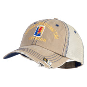 U.S. Army 79th Infantry Brigade Combat Team Embroidered Low Profile Special Cotton Mesh Cap - Khaki OSFM