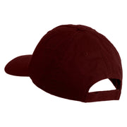 Jackalope Head Embroidered Low Profile Dyed Cotton Twill Cap - Wine OSFM