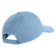 Jackalope Head Embroidered Low Profile Dyed Cotton Twill Cap - Sky Blue OSFM