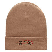 American Muscle Embroidered 12 Inch Solid Long Beanie Made in USA