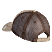U.S. Army 13th Airborne Divison Embroidered Low Profile Special Cotton Mesh Cap - Khaki-Brown OSFM