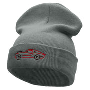 American Muscle Embroidered 12 Inch Solid Long Beanie Made in USA