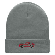 American Muscle Embroidered 12 Inch Solid Long Beanie Made in USA