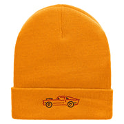 American Muscle Embroidered 12 Inch Solid Long Beanie Made in USA