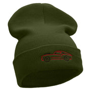 American Muscle Embroidered 12 Inch Solid Long Beanie Made in USA