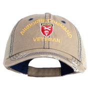 U.S. Army Airborne Command Embroidered Low Profile Special Cotton Mesh Cap - Khaki OSFM