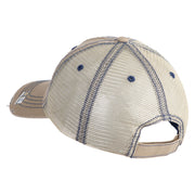 U.S. Army Airborne Command Embroidered Low Profile Special Cotton Mesh Cap - Khaki OSFM