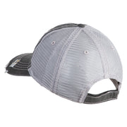 U.S. Army Airborne Command Embroidered Low Profile Special Cotton Mesh Cap - Black OSFM