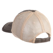 U.S. Army Air Force Embroidered Low Profile Special Cotton Mesh Cap - Brown-Khaki OSFM
