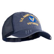 U.S. Army Air Force Embroidered Low Profile Special Cotton Mesh Cap - Navy OSFM