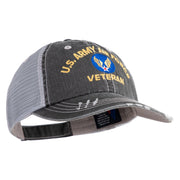 U.S. Army Air Force Embroidered Low Profile Special Cotton Mesh Cap - Black OSFM