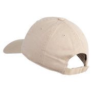 The Smug Guy Embroidered Low Profile Dyed Cotton Twill Cap - Khaki OSFM