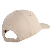 The Smug Guy Embroidered Low Profile Dyed Cotton Twill Cap - Khaki OSFM