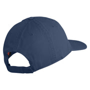 The Smug Guy Embroidered Low Profile Dyed Cotton Twill Cap - Navy OSFM