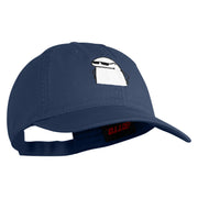 The Smug Guy Embroidered Low Profile Dyed Cotton Twill Cap - Navy OSFM