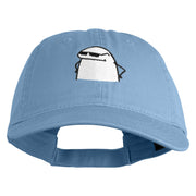 The Smug Guy Embroidered Low Profile Dyed Cotton Twill Cap - Sky Blue OSFM