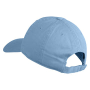 The Smug Guy Embroidered Low Profile Dyed Cotton Twill Cap - Sky Blue OSFM