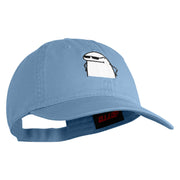 The Smug Guy Embroidered Low Profile Dyed Cotton Twill Cap - Sky Blue OSFM