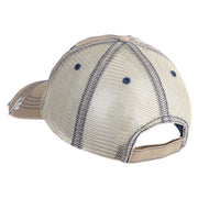 U.S. Army 75 Ranger Regiment Embroidered Low Profile Special Cotton Mesh Cap - Khaki OSFM