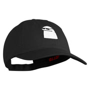 The Smug Guy Embroidered Low Profile Dyed Cotton Twill Cap - Black OSFM
