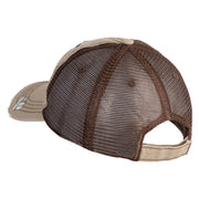 U.S. Army 75th Ranger Regiment Embroidered Low Profile Special Cotton Mesh Cap - Khaki-Brown OSFM