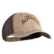 U.S. Army 75th Ranger Regiment Embroidered Low Profile Special Cotton Mesh Cap - Khaki-Brown OSFM