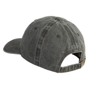 NPC Meme Face Embroidered Unstructured Pigment Dyed Cotton Cap - Dark Green OSFM