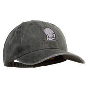 NPC Meme Face Embroidered Unstructured Pigment Dyed Cotton Cap - Dark Green OSFM