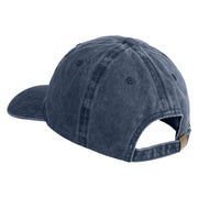 NPC Meme Face Embroidered Unstructured Pigment Dyed Cotton Cap - Navy OSFM