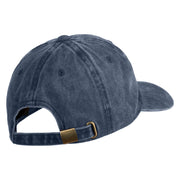 NPC Meme Face Embroidered Unstructured Pigment Dyed Cotton Cap - Navy OSFM