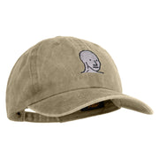 NPC Meme Face Embroidered Unstructured Pigment Dyed Cotton Cap - Khaki OSFM